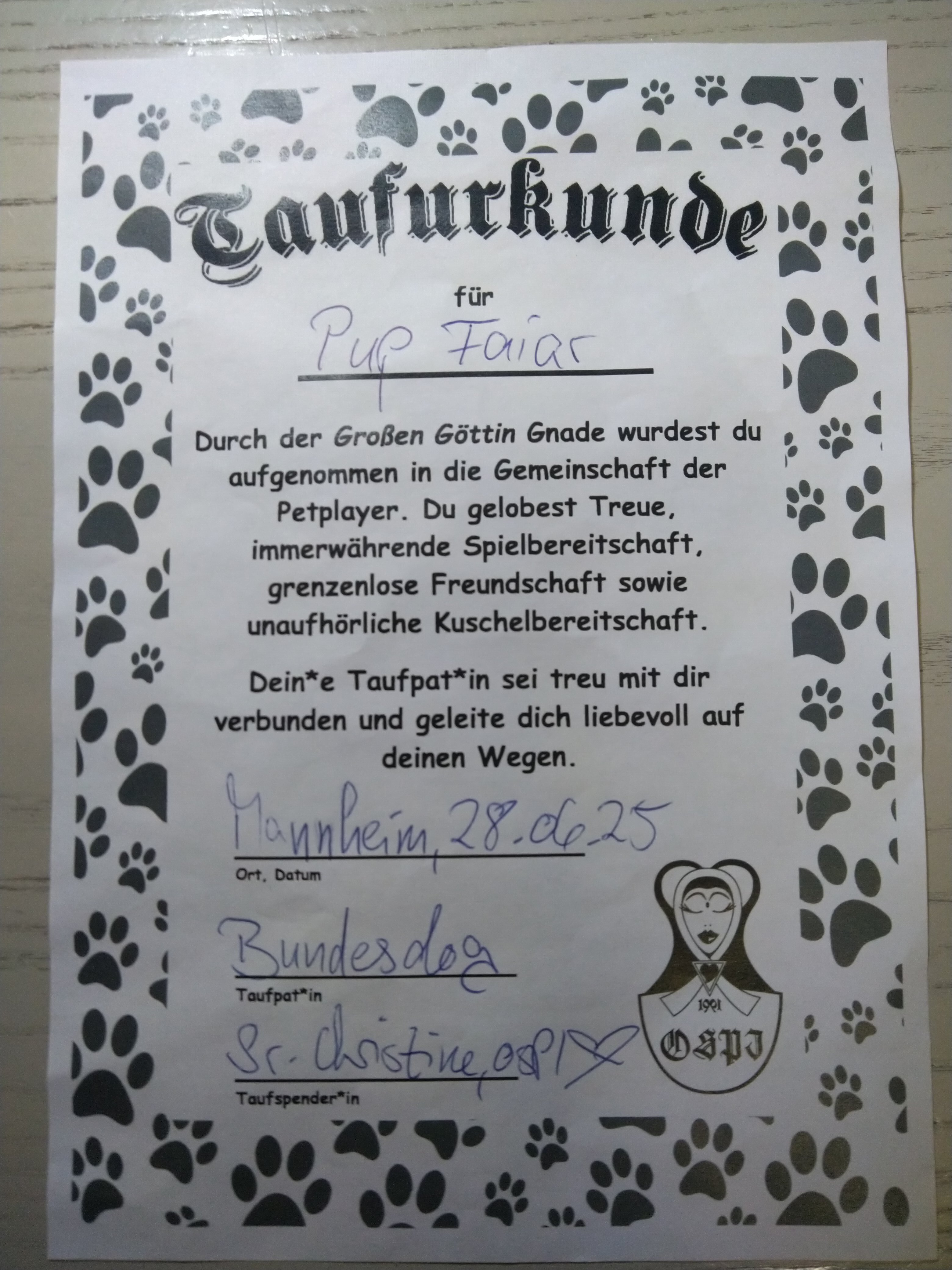 Zertifikat